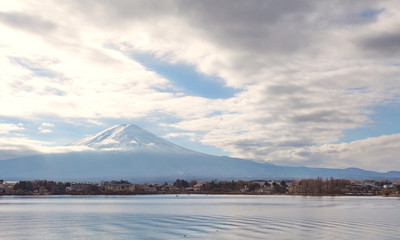 Mountain Fuji in winter