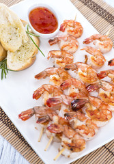 Fresh Prawn Skewers