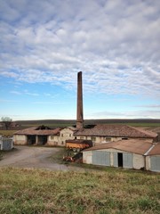 Factory in the countryfield