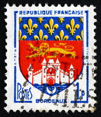 Postage stamp France 1958 Arms of Bordeaux