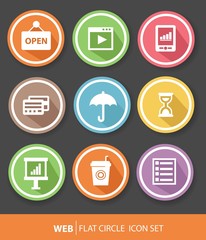 Web icons,Colorful version,vector