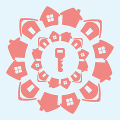 Obraz premium house and key