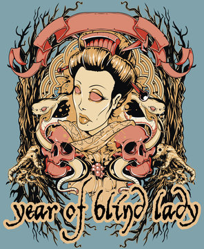 Year of blind lady