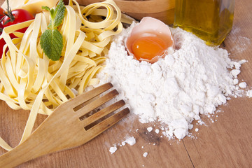 fresh pasta with natural foods balanced diet