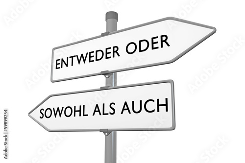 &quot;Entweder / Oder _ Sowohl als Auch&quot; Stockfotos und lizenzfreie Bilder