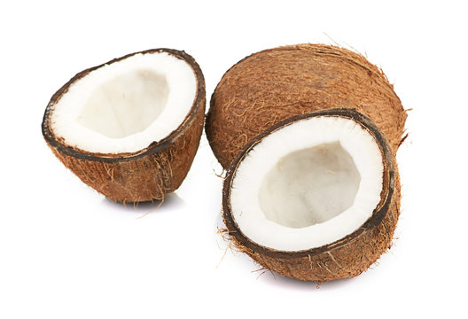 coconut on white