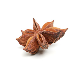 Star anise isolated on white background