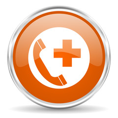 Obraz premium emergency call icon