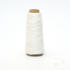 Background of natural cotton thread