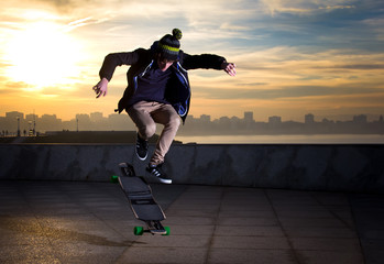teen skateboarder