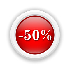 50 percent discount icon