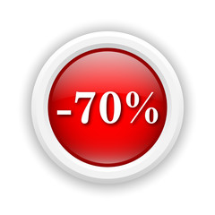 70 percent discount icon