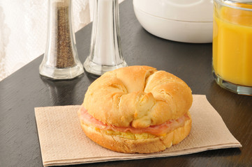 Ham, Egg and Cheese Croissant