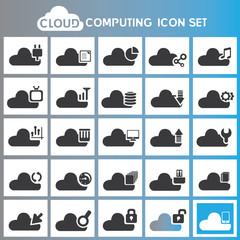 cloud computing icons