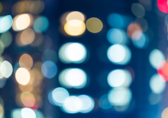 Obraz premium Niewyraźne nieostre światła miasta
