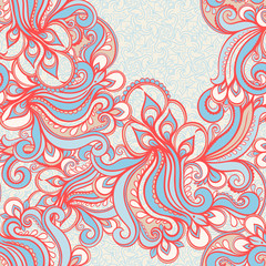 seamless blue and orange pattern