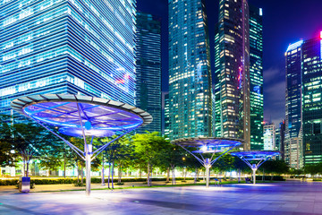 Naklejka premium Singapore skyline
