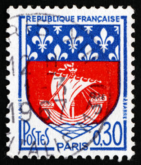 Postage stamp France 1965 Arms of Paris