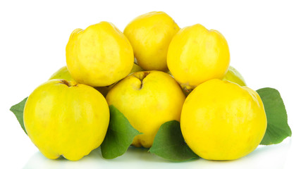 Sweet quinces isolated on white