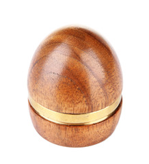 Wooden stamp, isolated on white