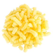 Air corn sticks isolated on white