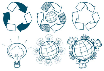 Obraz premium Environmental signs