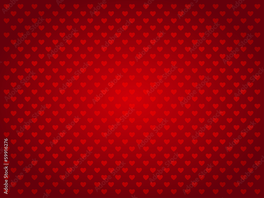 Poster Vector Seamless Pattern of Hearts