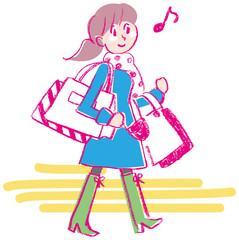 ショッピングする人