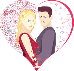 vector illustration valentines heart
