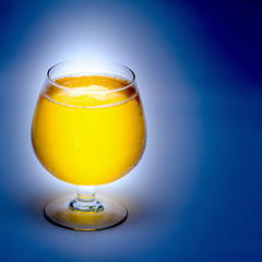 Beer in a wine glass
