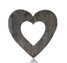 wooden heart shape