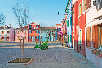 small square in Burano