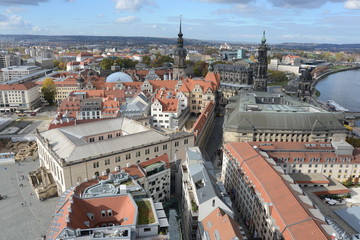 Fototapeta na wymiar Blick auf Dresden