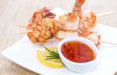 Party Food (Prawn Skewers)