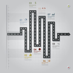 Road & Street Business Infographic Design Template