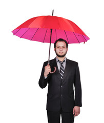 businessman with umbrella