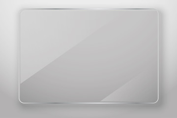 Glass frame, vector illustration