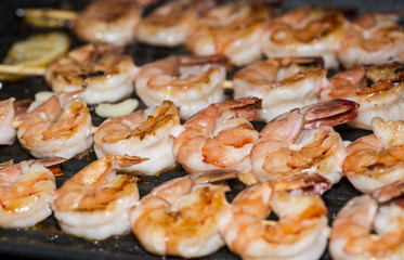 Prawns in a Skillet