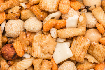 Japanese Mix With Biscuits And Glazed Peanuts