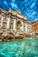 Fototapete Rund The Famous Trevi Fountain , rome, Italy. © Luciano Mortula-LGM