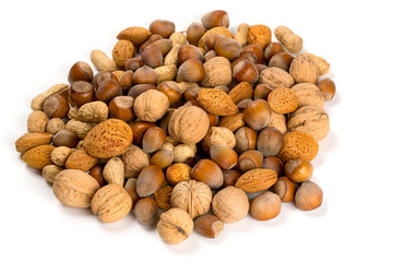 collection of shelled nuts