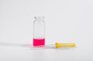 pipette and bottle. medicine