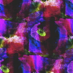 Fototapeta premium abstract avant-garde purple, green seamless wallpaper watercolor