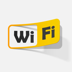 Free Zone wi-fi, sticker