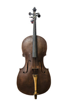 Old vintage contrabass