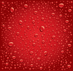 Fototapeta premium drak red bubbles droplets background