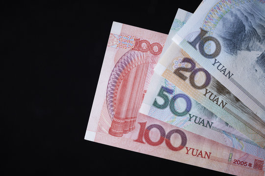 Chinese currency isolated