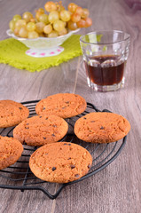 Biscuits with chocolate drops