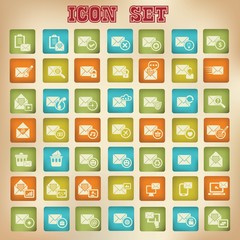 Email vintage icons,vector