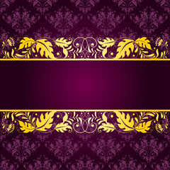 Elegant background with lace ornament